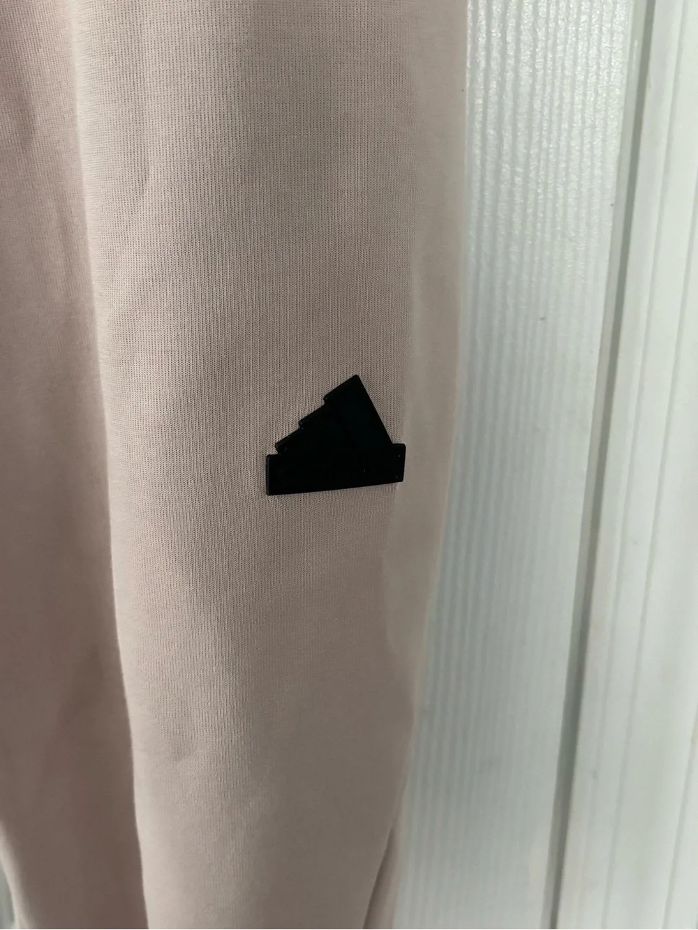 adidas Men's Taupe Joggers with Black Trim